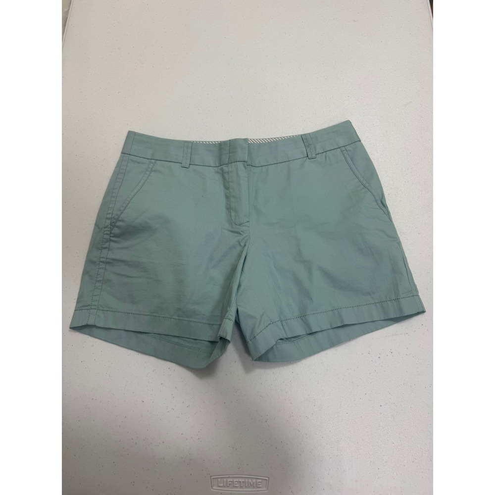 J.Crew Broken-In Chino Shorts Mens Mint Green 100% Cotton Size 6 4"‎ Inseam